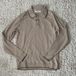 Joe's Jeans Taupe Polo Sweater
